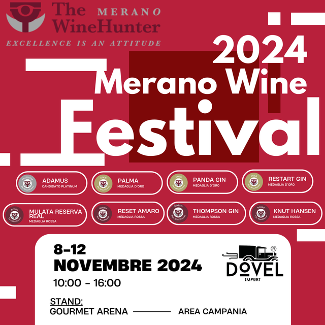 Dovel Import al Merano Wine Festival 2024: un appuntamento di prestigio e riconoscimenti