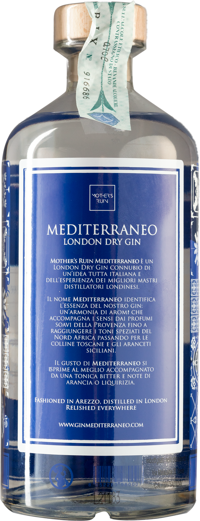 Gin Mother's Ruin Mediterraneo 70 cl