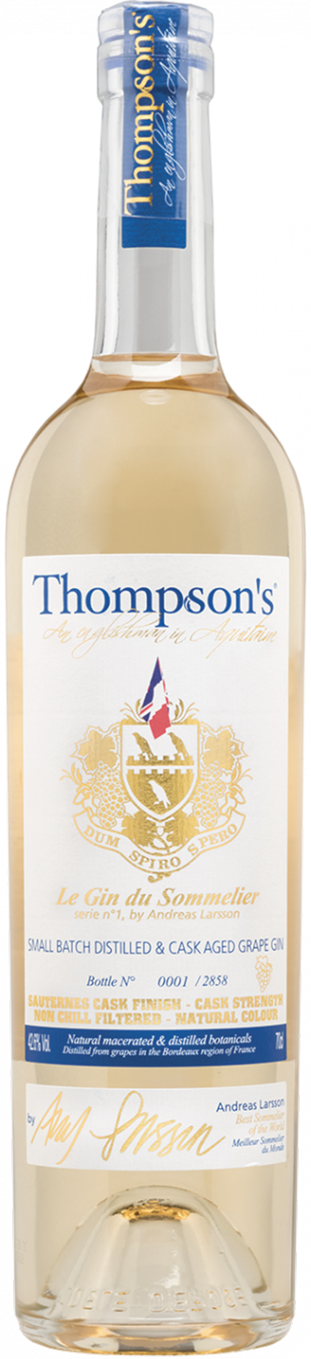Thompson's Gin du Sommelier Aged 70 cl